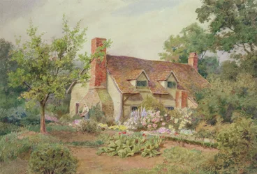 Ein Cottage-Garten in der Nähe von Wokingham, Berkshire